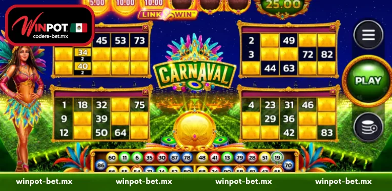 Advantages that make Carnaval Link&Win at Winpot Bingo special