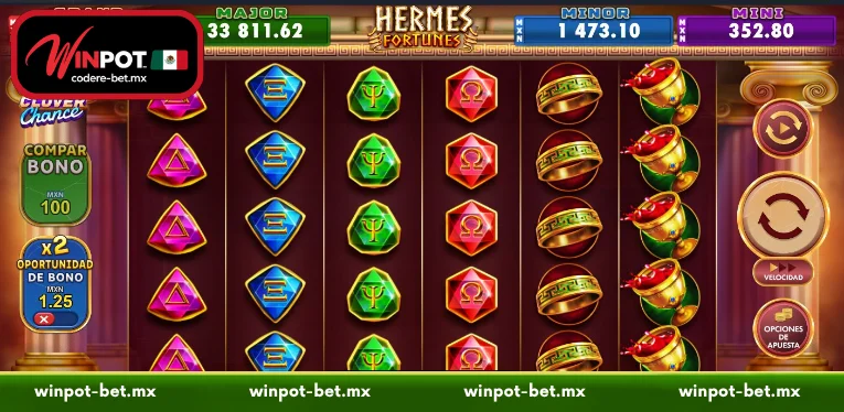 Overview of the Hermes Fortunes slot game